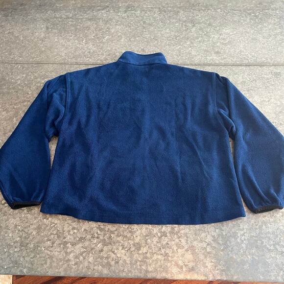 Vintage Woolrich Polartec Fleece Full Zip Sweatshirt Jacket Mens Medium Blue 90s - Picture 10 of 13